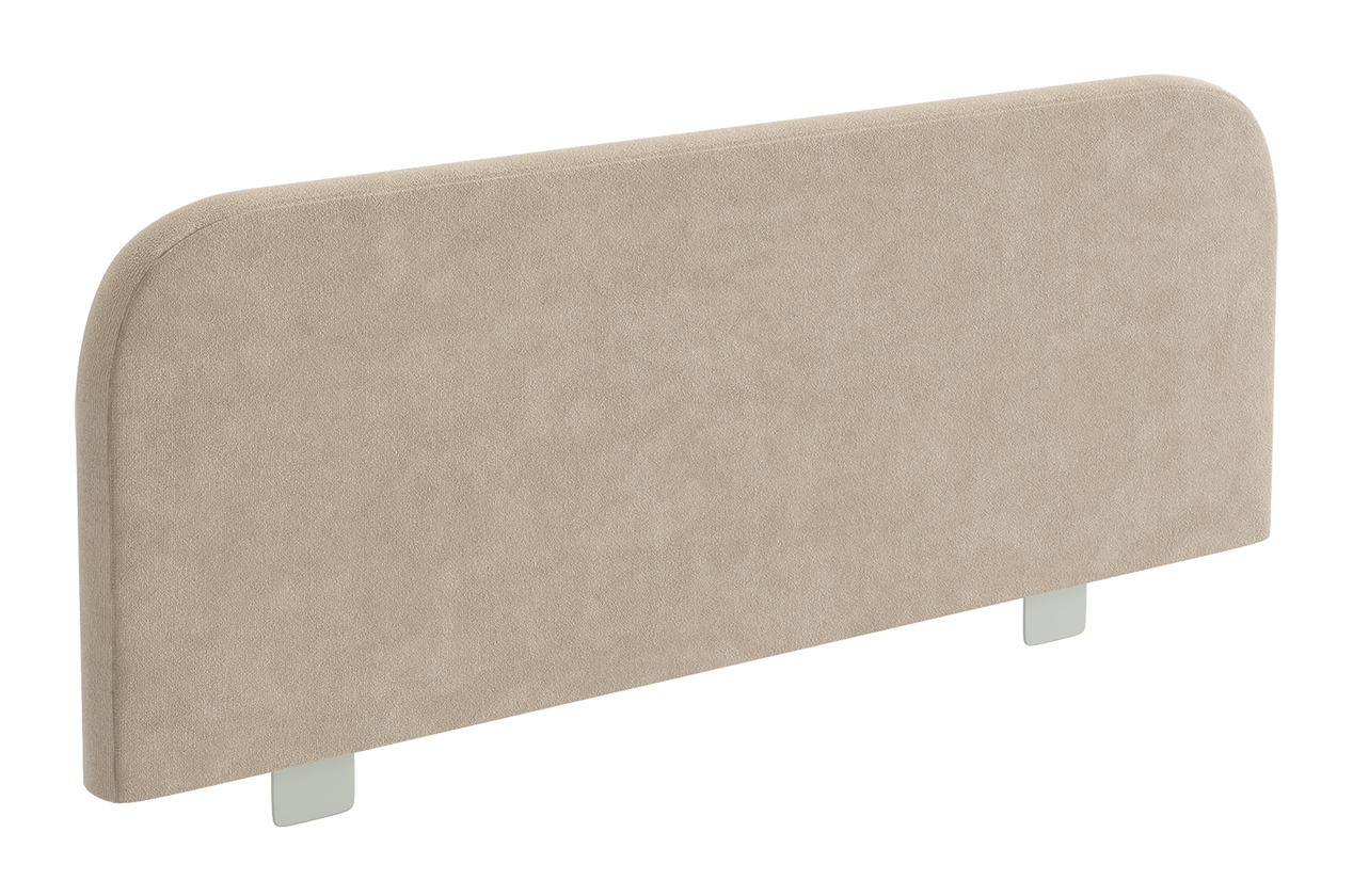 Ограничитель для кровати мягкий (капучино (велюр))