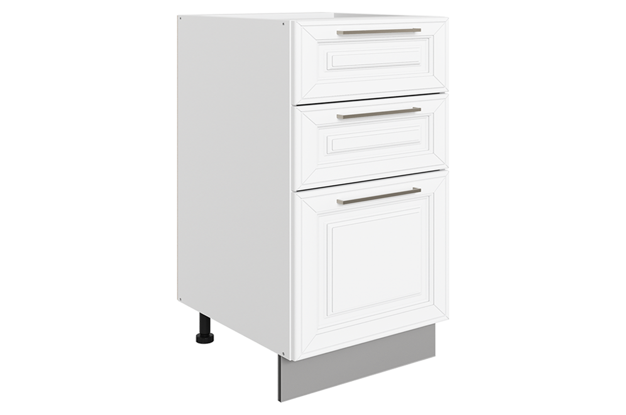 Мишель Шкаф рабочий L400 Старт (3 ящ.) (эмаль) (белый/белый)