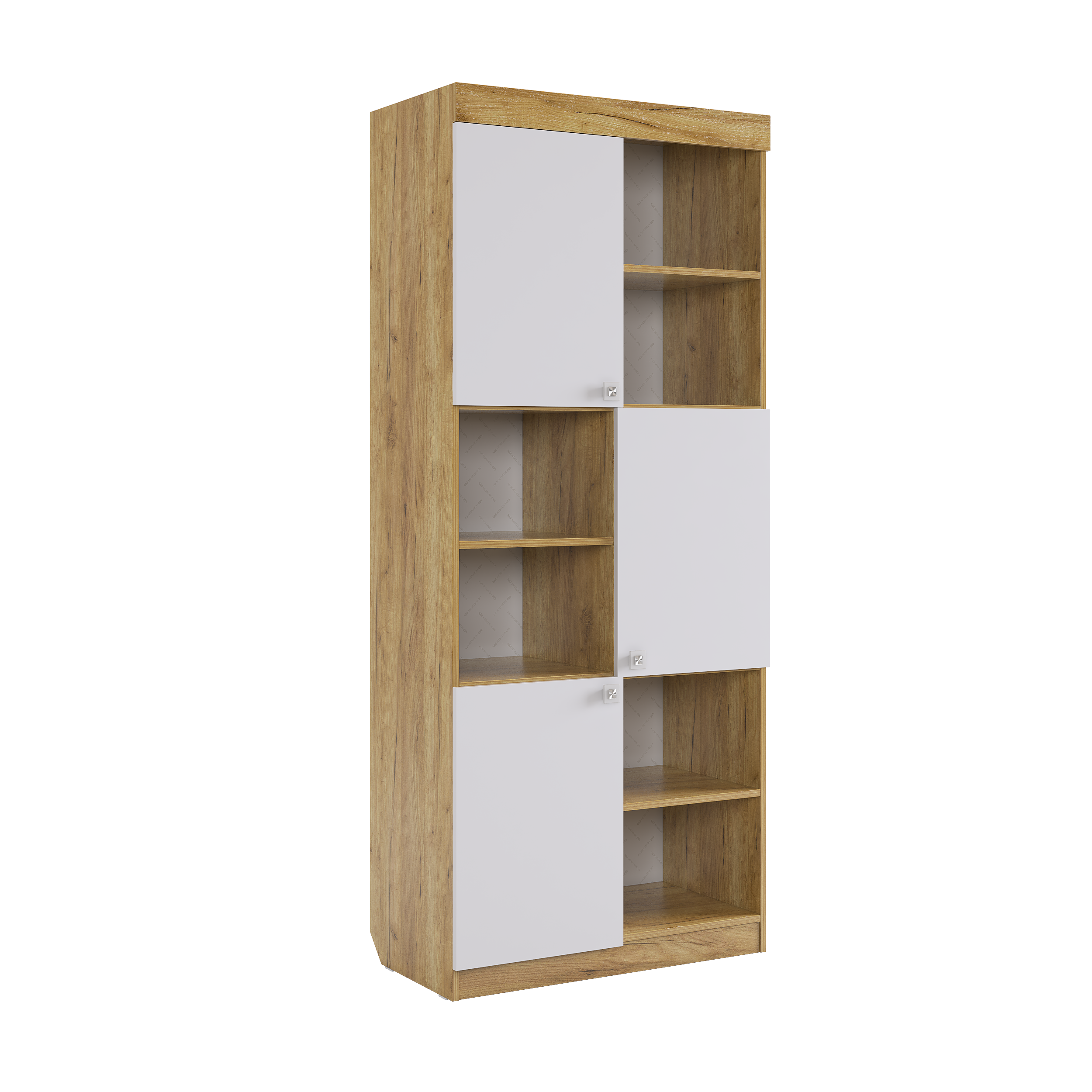 Форсаж Стеллаж (дуб крафт золотой/белый)