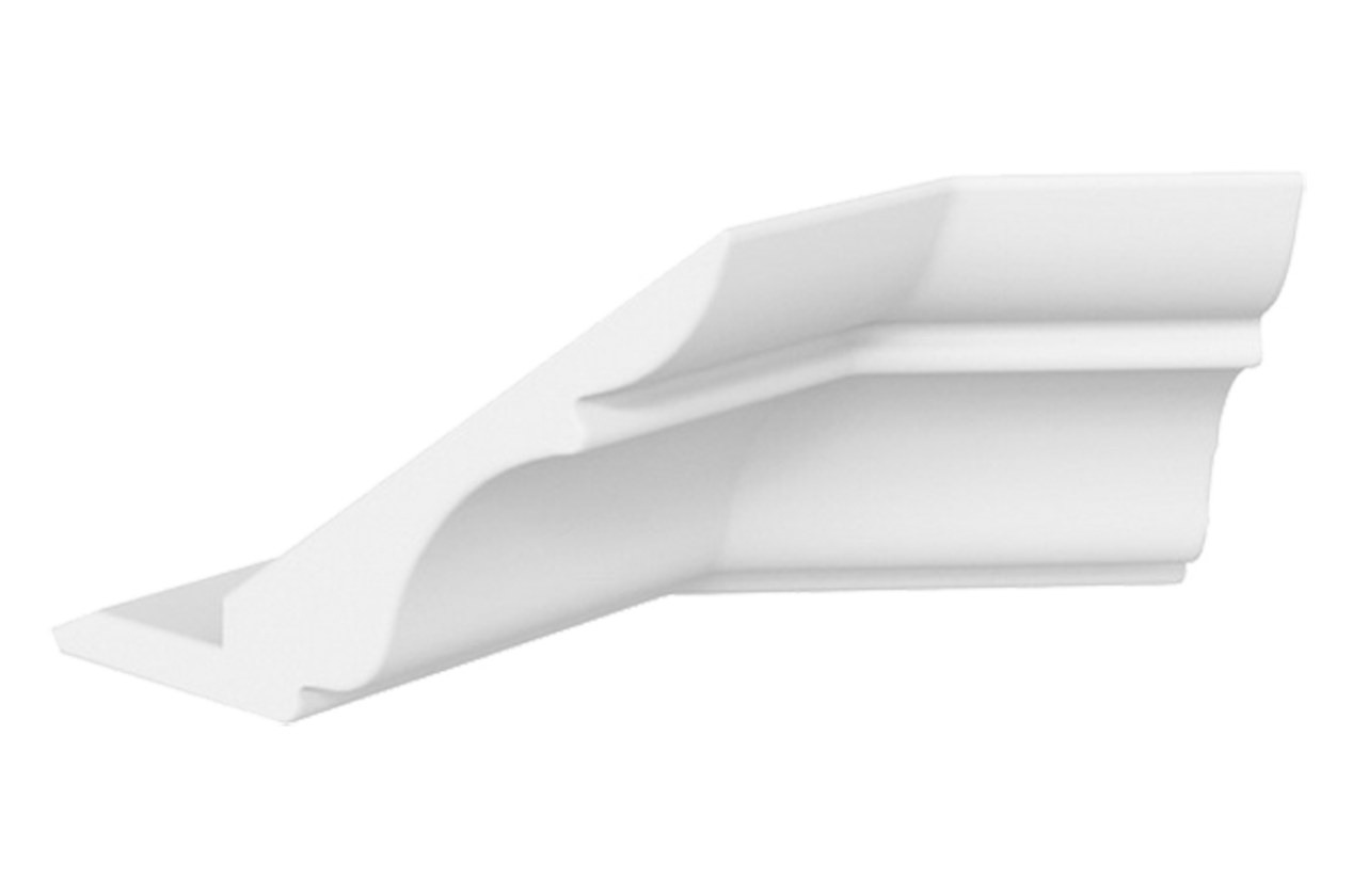 Элемент карниза угловой внутренний (135 град.) Мишель (белый)
