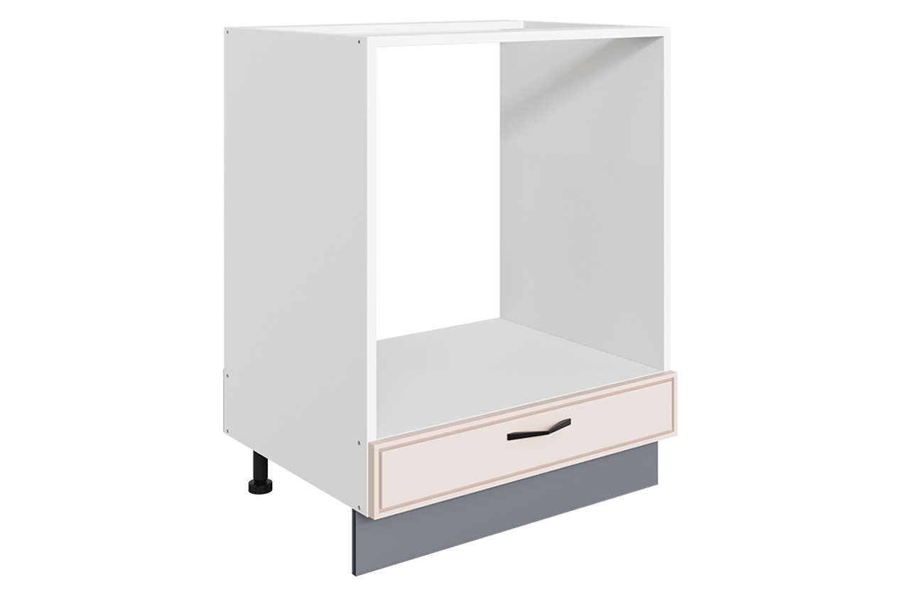Монако Шкаф рабочий под духовку L600 (1 ящ.) (белый/айвори матовый)