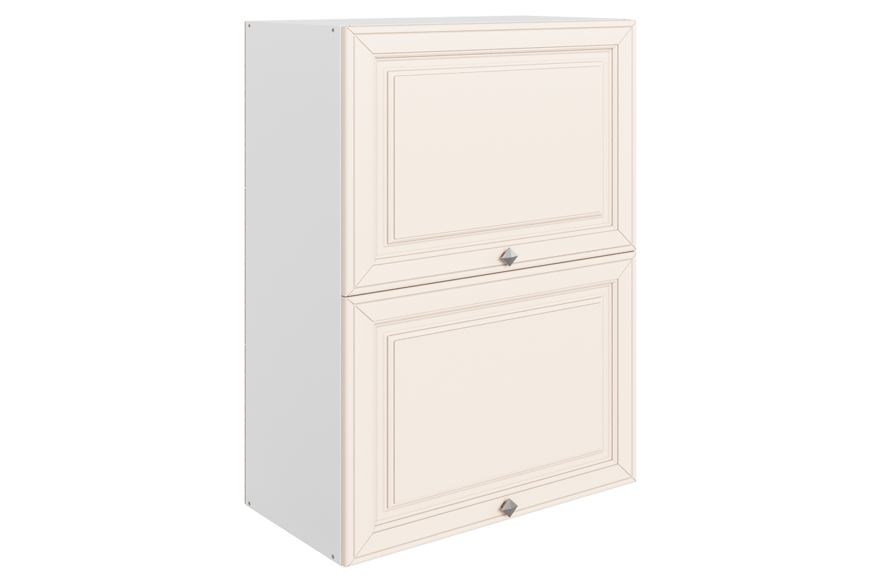 Мишель Шкаф навесной L600 Н900 (2 дв. гл. гориз.) (эмаль)