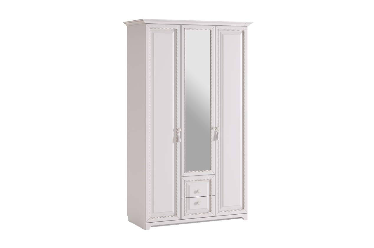 Белла Шкаф 3-створчатый (белый/джелато софт)