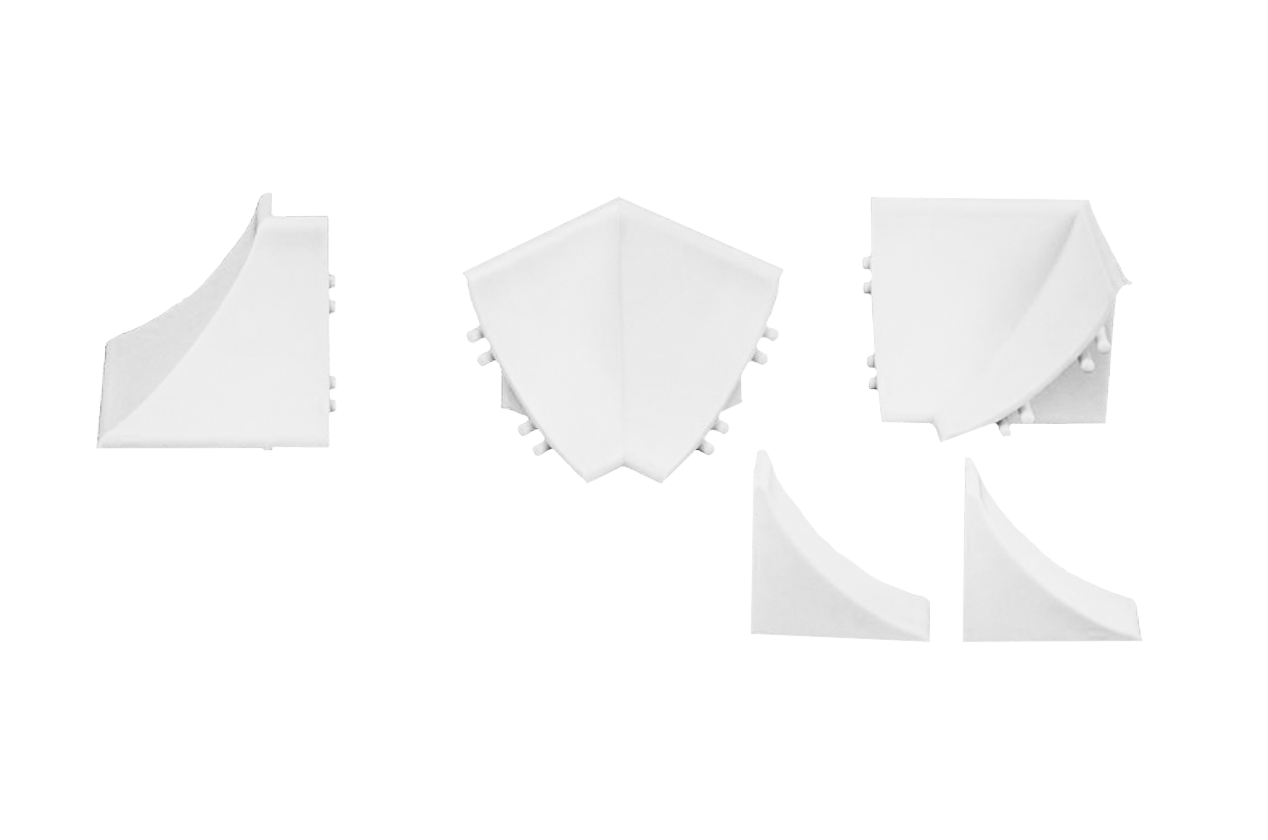 Соединительные элементы для плинтуса Pexay 25х25 (компл.) Кухня (мр.ит/гр.бел/тун.бел/касп.бел/диам/ол.жем/лед.иск.гл)