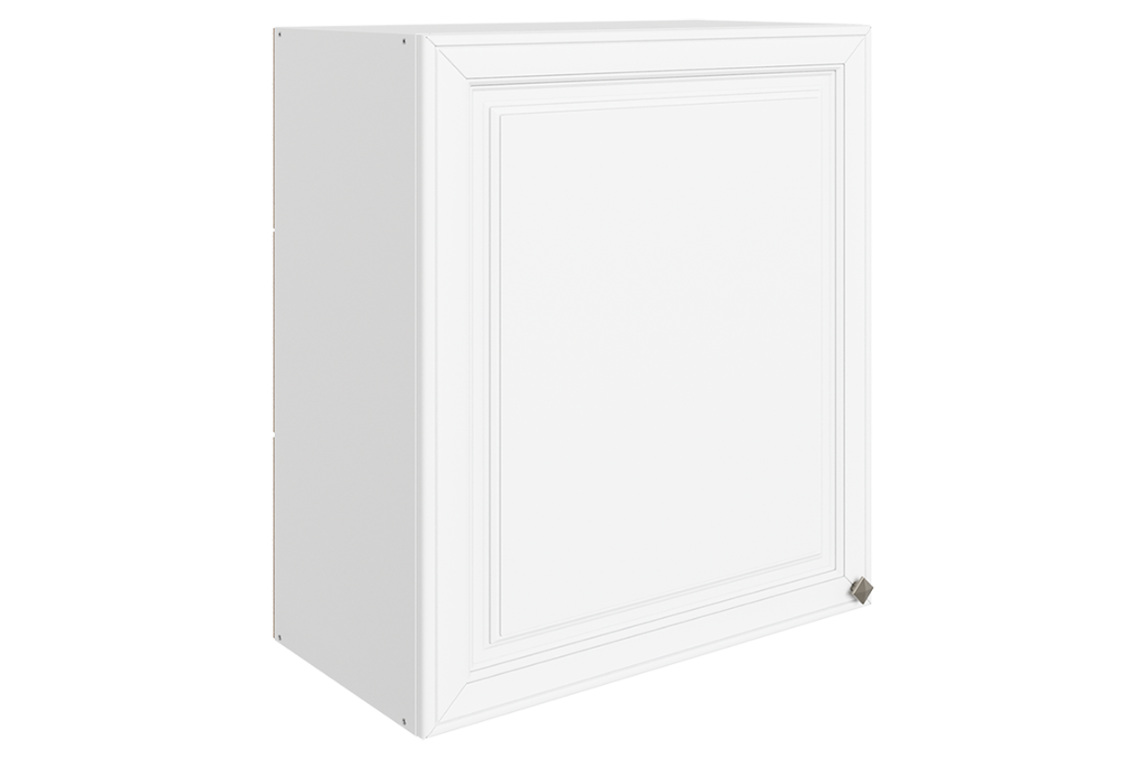 Мишель Шкаф навесной L600 Н720 (1 дв. гл.) (эмаль) (белый/белый)