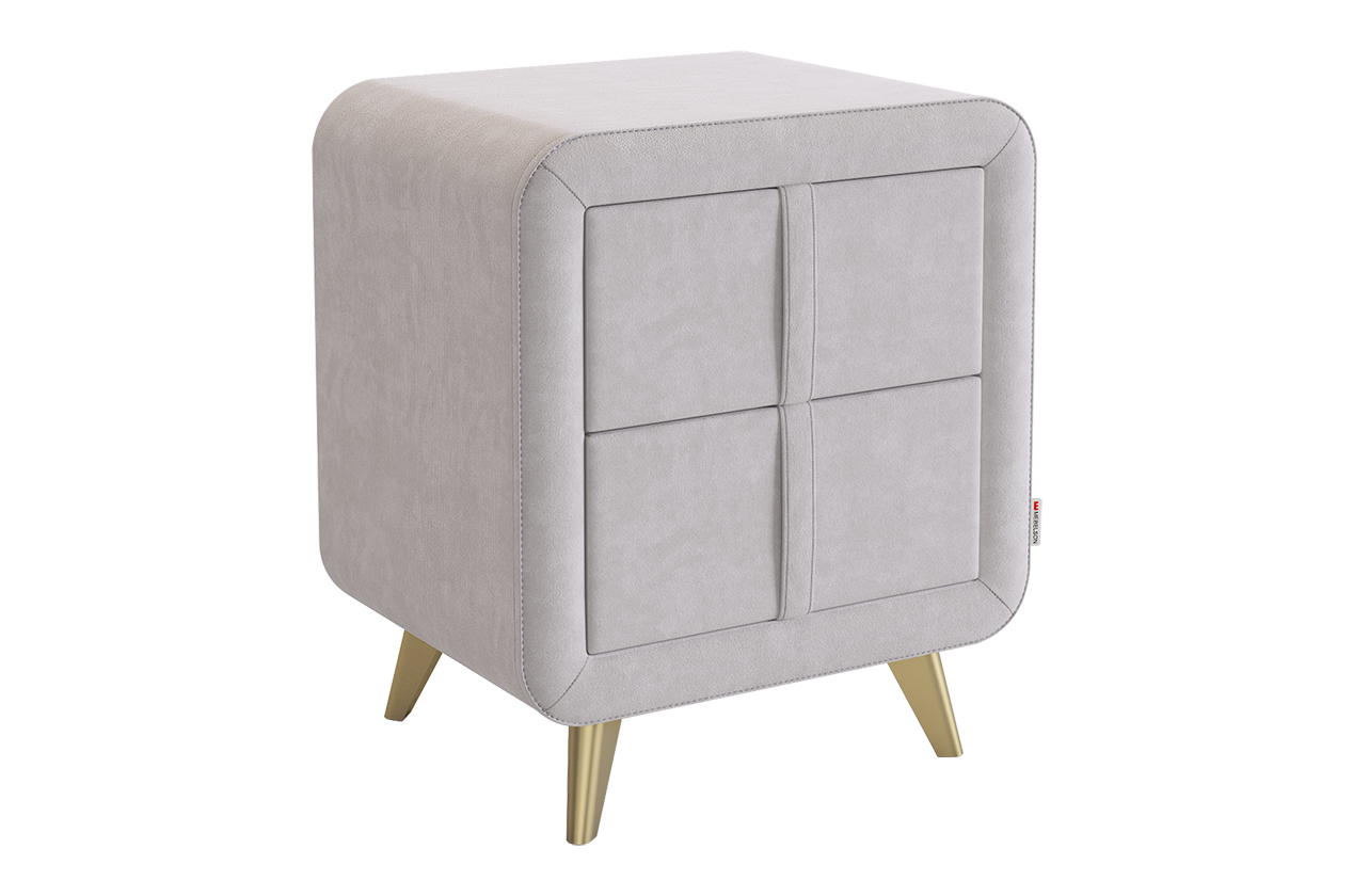 Тумба прикроватная Софи 2 (галька (велюр))