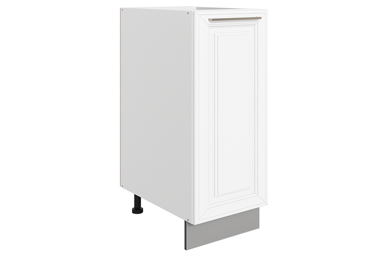 Мишель Шкаф рабочий L300 (1 дв. гл.) (эмаль) (белый/белый)