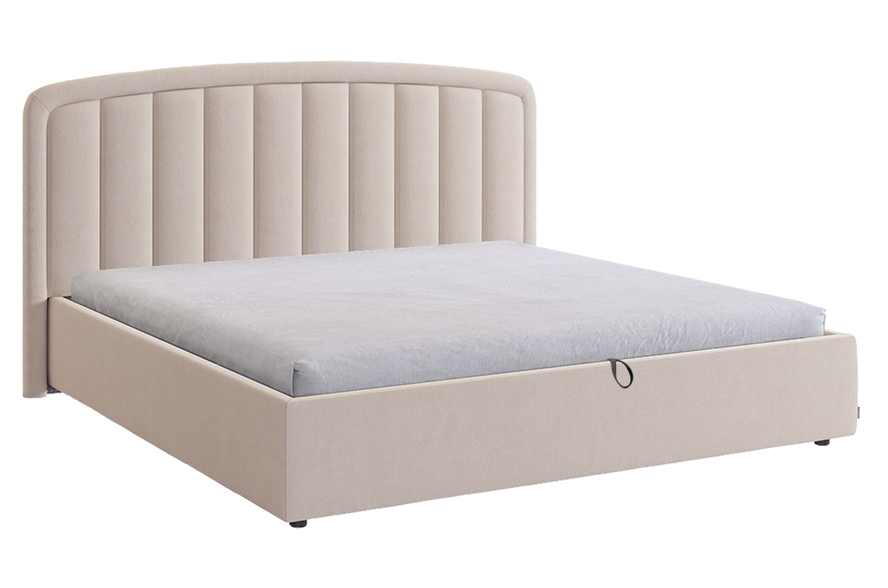 Кровать с подъемным механизмом Сиена 2 180х200 см (крем (велюр))