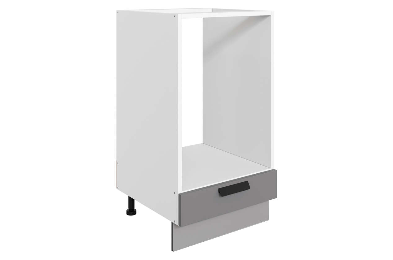 Джаз Шкаф рабочий под духовку L450 (1 ящ.) (эмаль) (белый/серый)