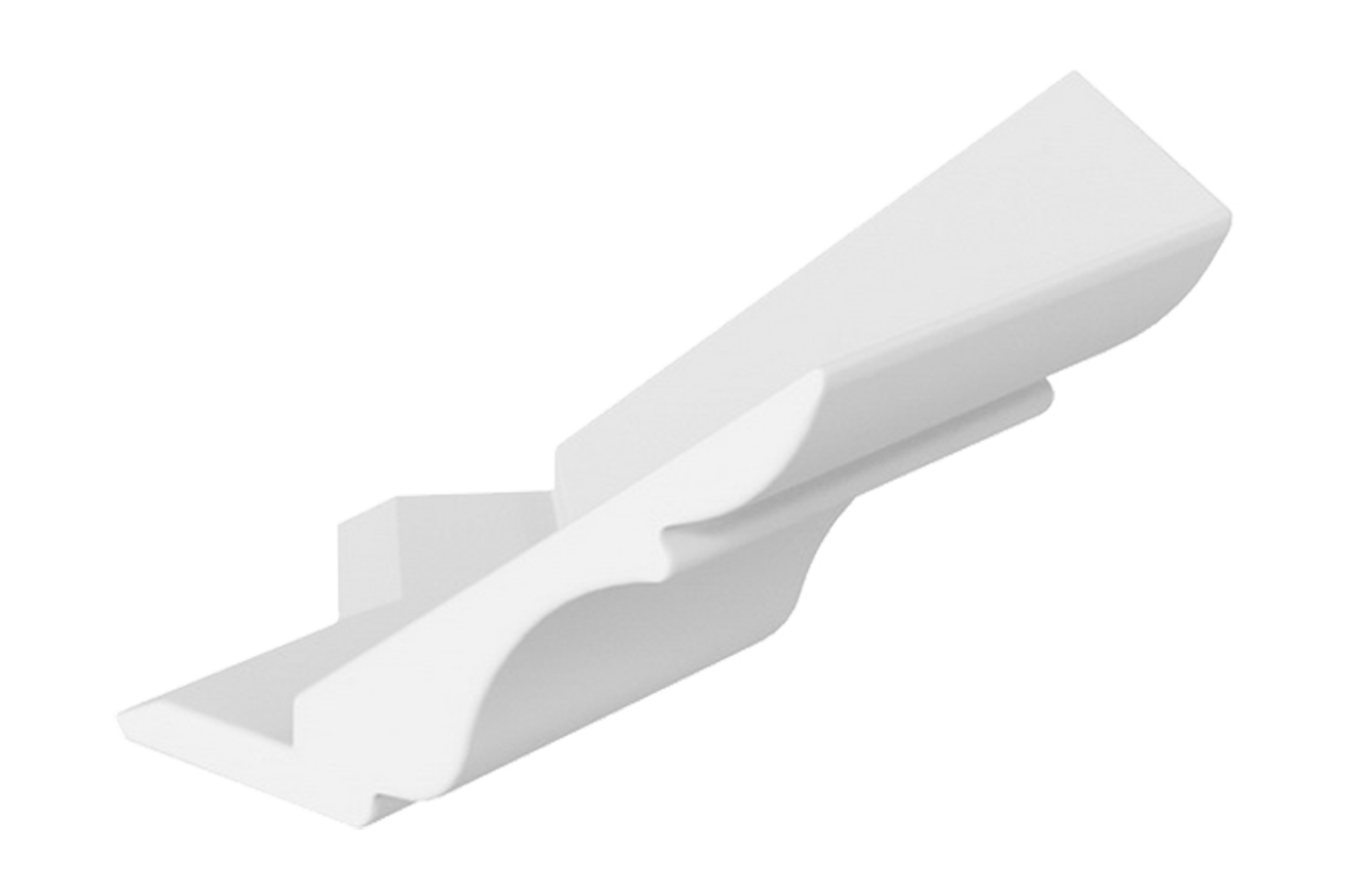 Элемент карниза угловой наружный (135 град.) Мишель (белый)