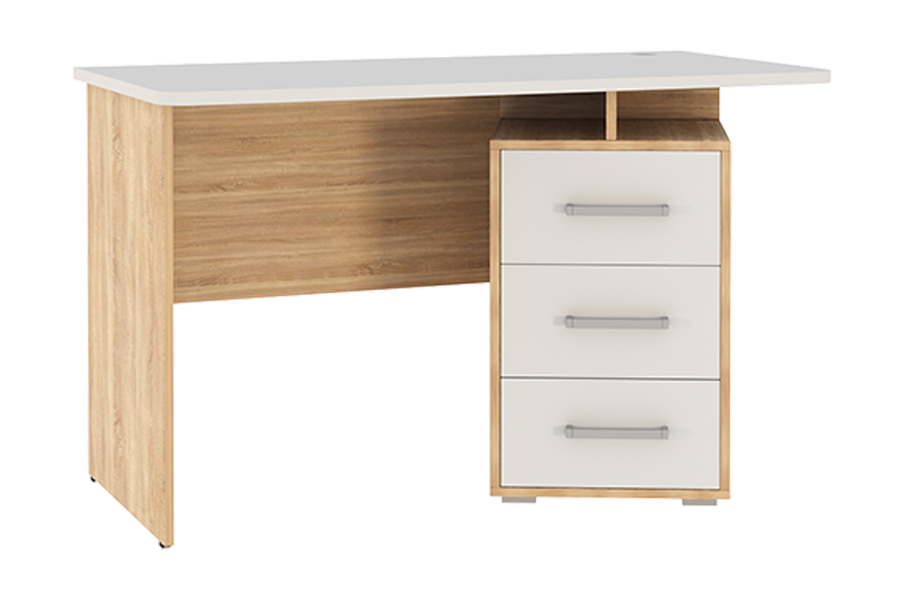 Лайт-2 Стол компьютерный 1200 (дуб сонома/белый)