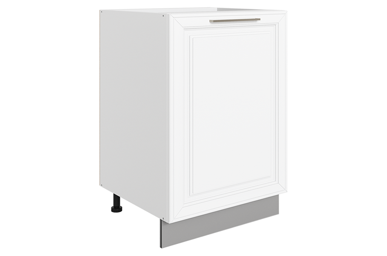 Мишель Шкаф рабочий L500 B500 (1 дв. гл.) (эмаль) (белый/белый)