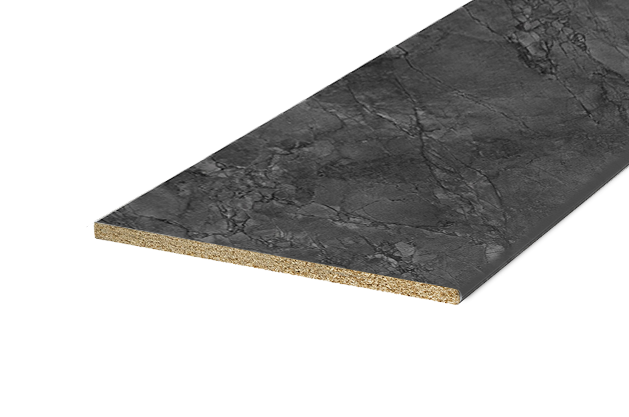 Столешница постформинг H38 угл пр L3000 Кухня (мрамор империал темный)