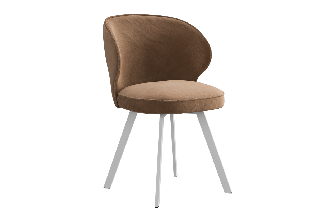 Стул Гудвин Т2 (беж (велюр)/белый)