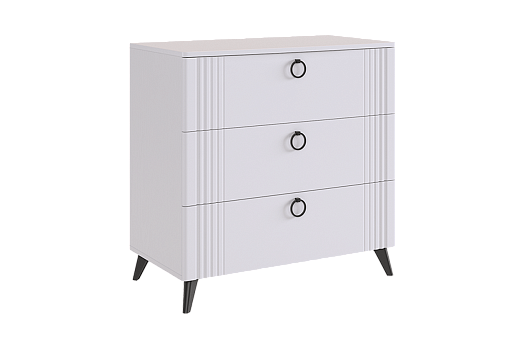 Ева Комод (белое дерево/белый матовый)