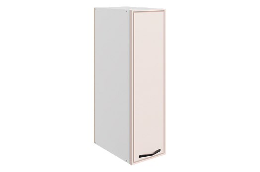 Монако Шкаф навесной L200 Н720 (1 дв. гл.) (белый/айвори матовый)