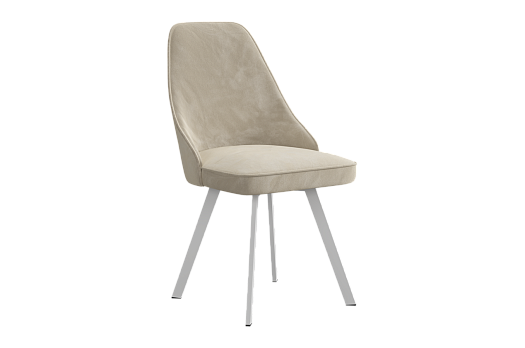 Стул Милан 2 Т2 (пломбир (велюр)/белый)
