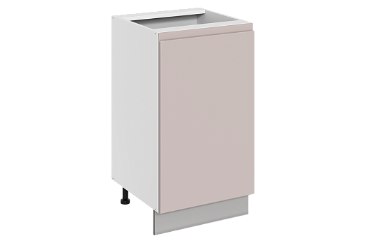 Фьюжн Шкаф рабочий L450 (1 дв. гл.) (правый) (эмаль) (белый/кофейный)