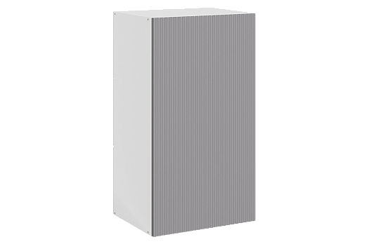 Стефани Шкаф навесной L400 Н720 (1 дв. гл.) (эмаль) (белый/серый)