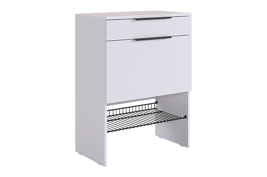 Обувница Баско (белое дерево/белое дерево)