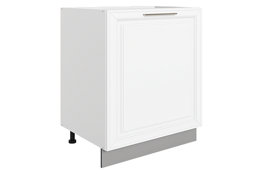 Мишель Шкаф рабочий L600 B500 (1 дв. гл.) (эмаль) (белый/белый)