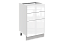 Кристи Шкаф рабочий L500 Старт (3 ящ.) (эмаль)