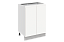 Фьюжн Шкаф рабочий L600 (2 дв. гл.) (эмаль)