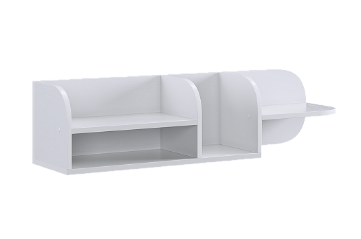 Милана Полка навесная (белое дерево)