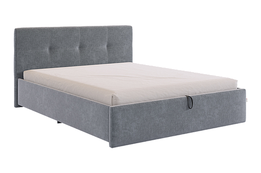 Кровать с подъемным механизмом Веста 160х200 см (графит (велюр))