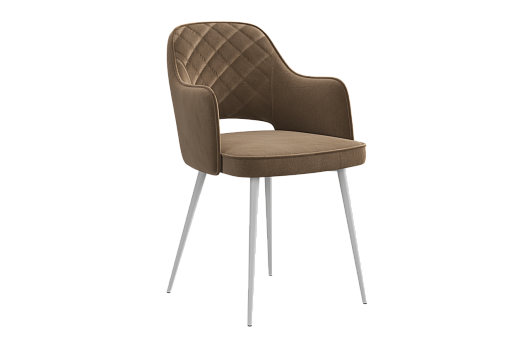 Стул Оксфорд Т1 (беж (велюр)/белый)