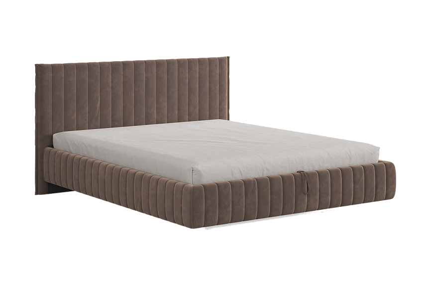 Кровать с подъемным механизмом Твикс 160х200 см (латте (велюр))