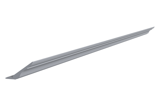 Карниз МДФ L2800 Мишель (серый)