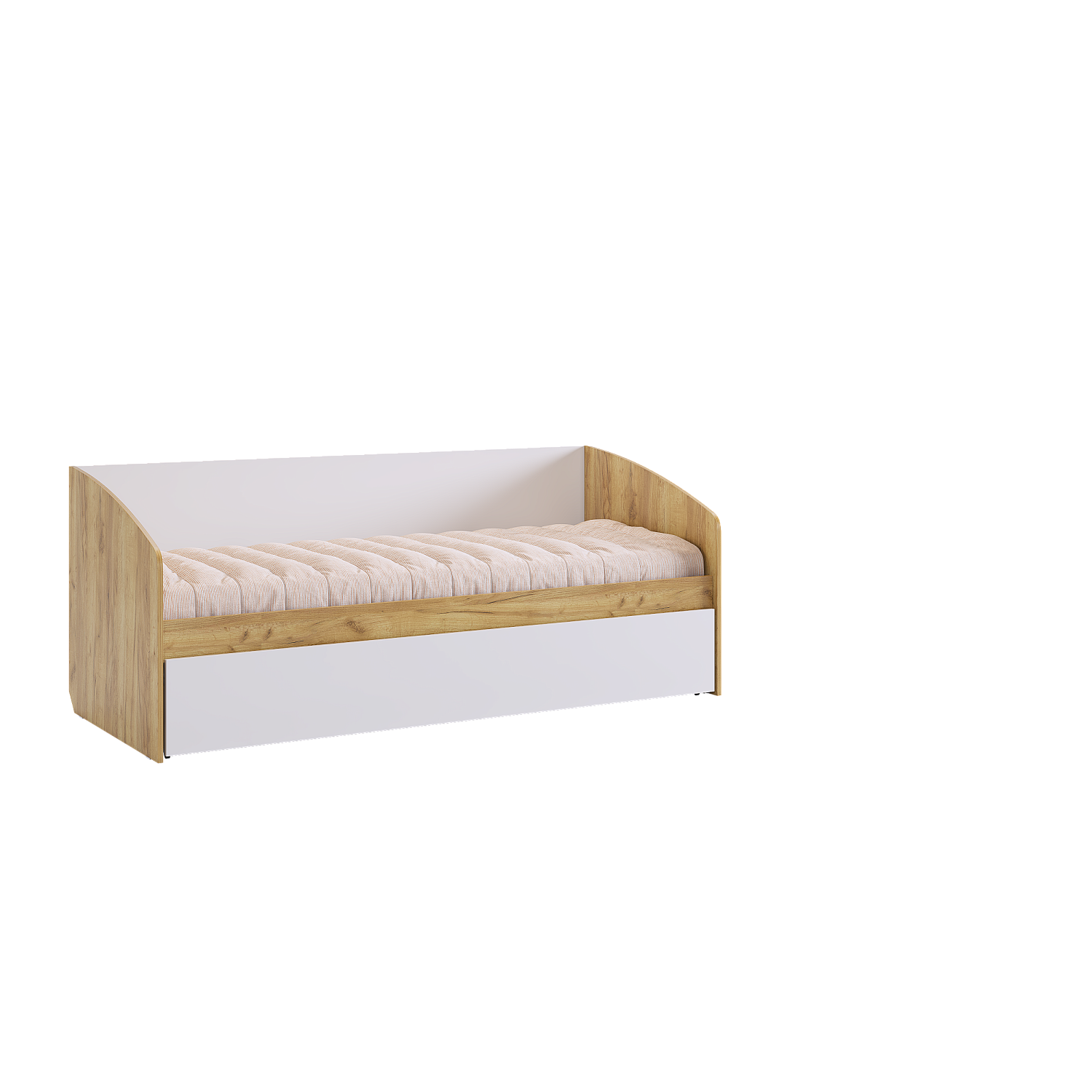 Форсаж Кровать (дуб крафт золотой/белый)