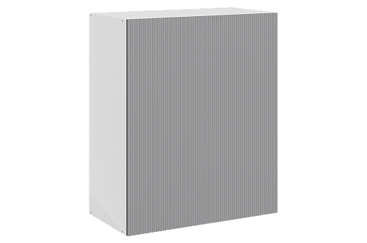 Стефани Шкаф навесной L600 Н720 (1 дв. гл.) (эмаль) (белый/серый)