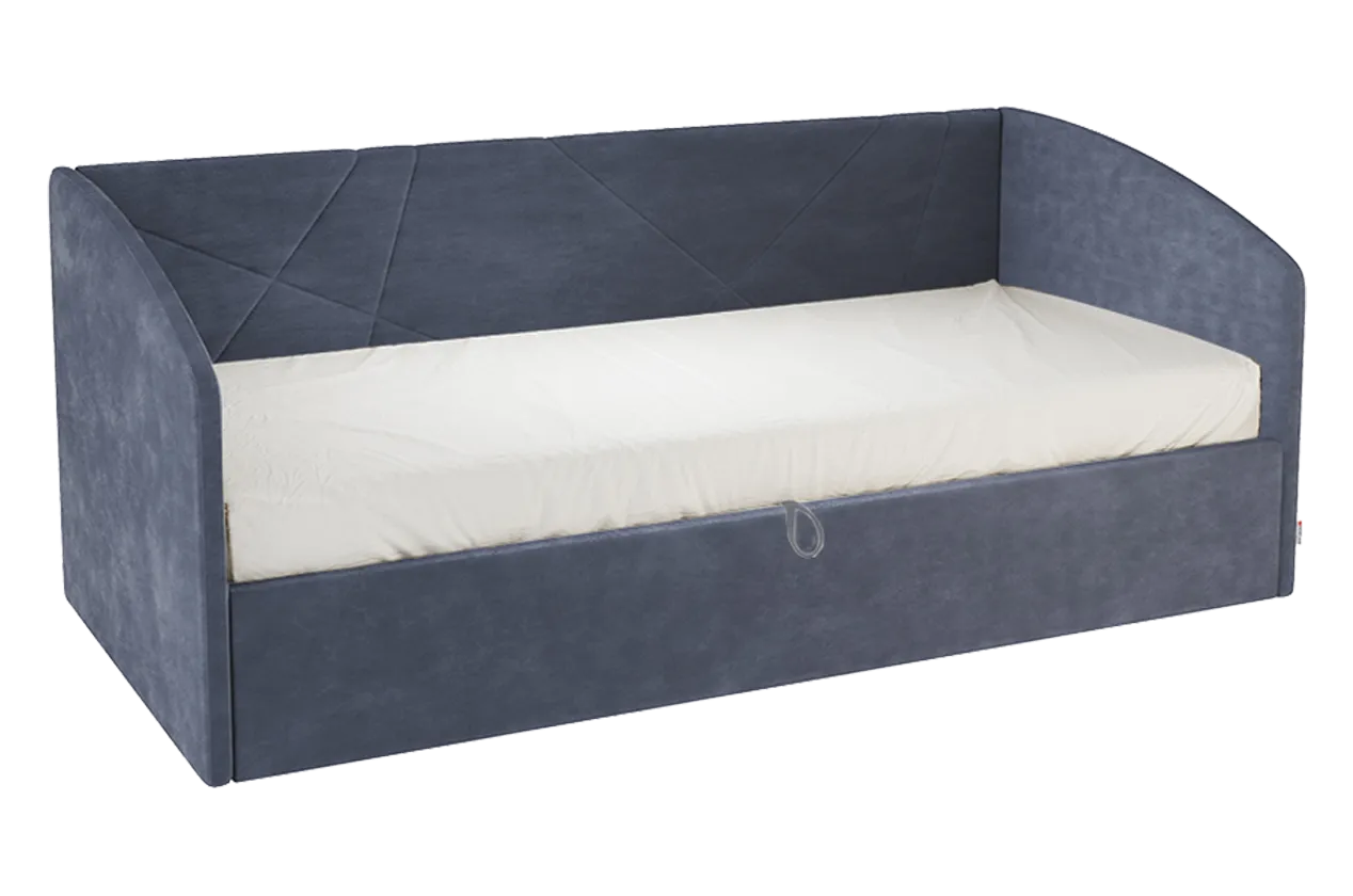 Кровать с подъемным механизмом Квест (Софа) 90х200 см (топаз (велюр))