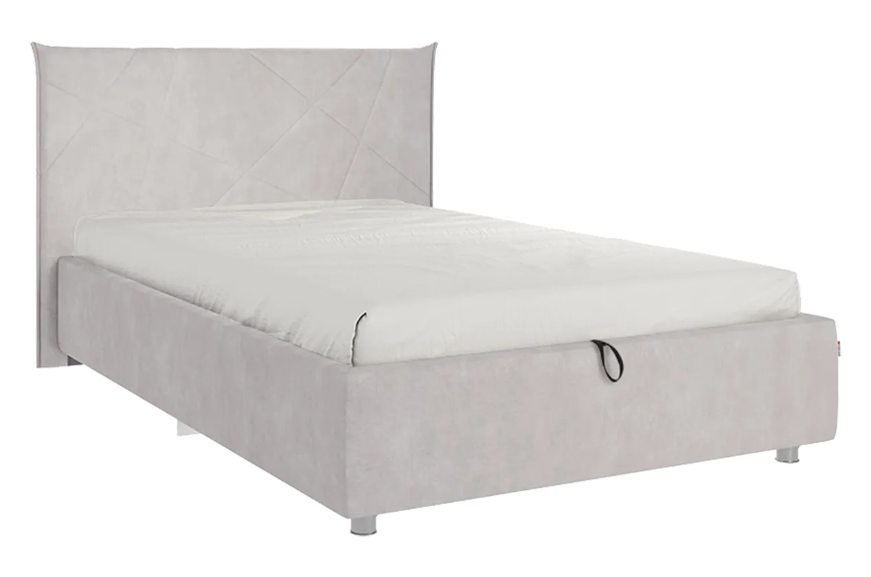 Кровать с подъемным механизмом Квест 120х200 см (галька (велюр))