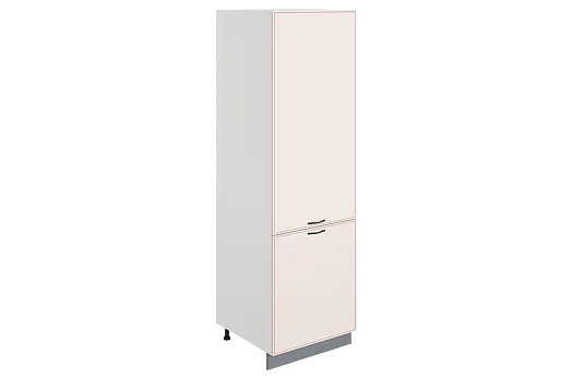 Монако Шкаф-пенал 2 L600 (2 дв. гл.) (белый/айвори матовый)