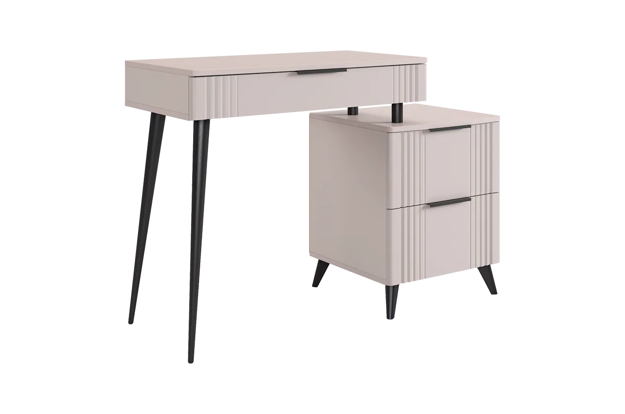 Катрин Туалетный столик (без зеркала) (кашемир/фрапучино матовый)