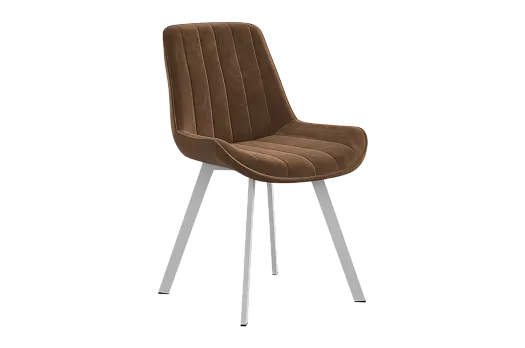 Стул Лари Т2 (беж (велюр)/белый)