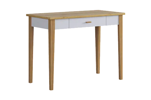 Стол Хюгге (белое дерево/дуб крафт золотой)