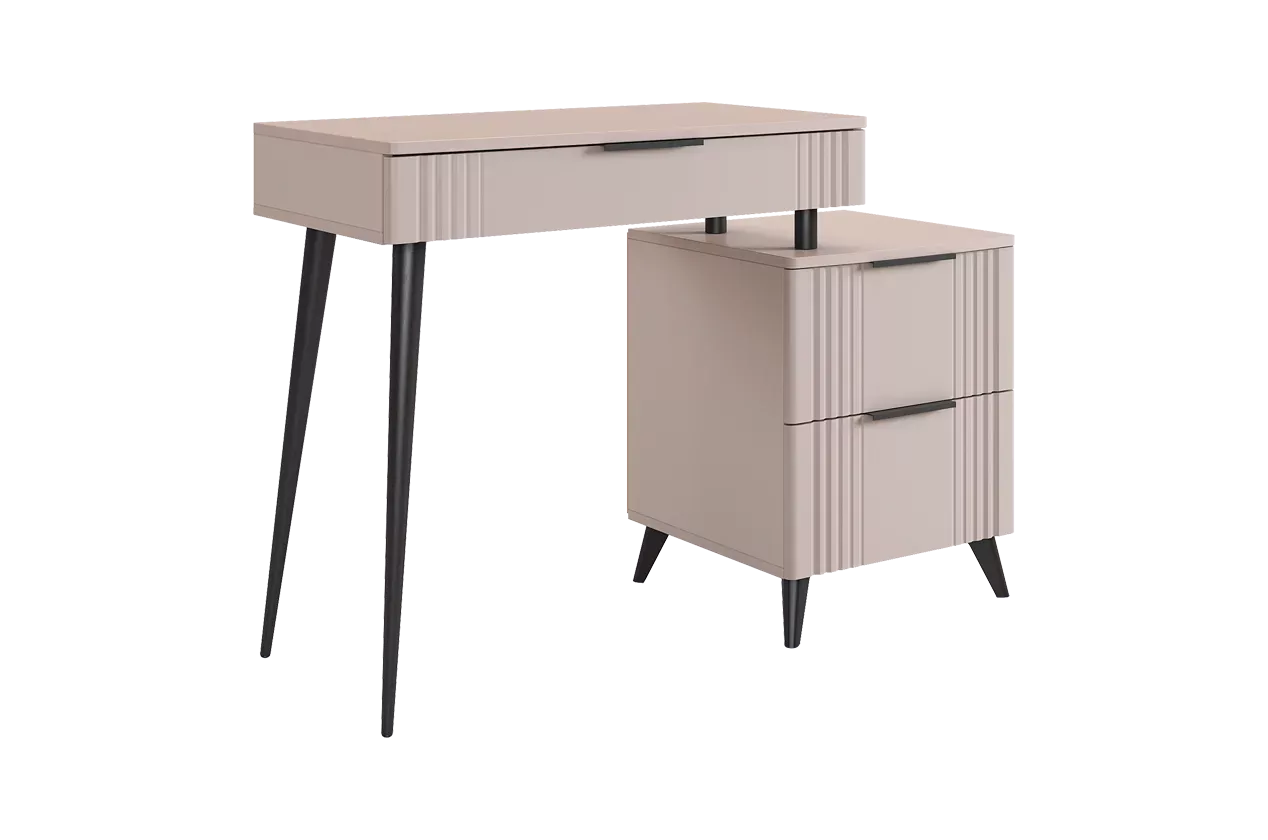 Катрин Туалетный столик (без зеркала) (кашемир/фрапучино матовый)