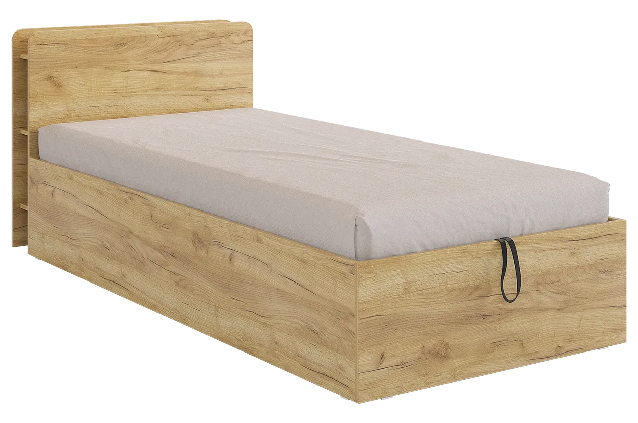 Кровать с подъемным механизмом "Юниор" 90х200 см (дуб крафт золотой)