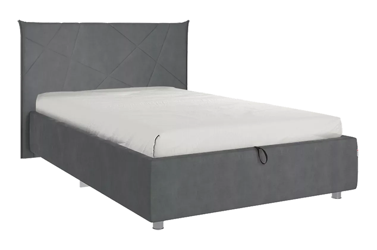 Кровать с подъемным механизмом Бест 120х200 см (графит (велюр))
