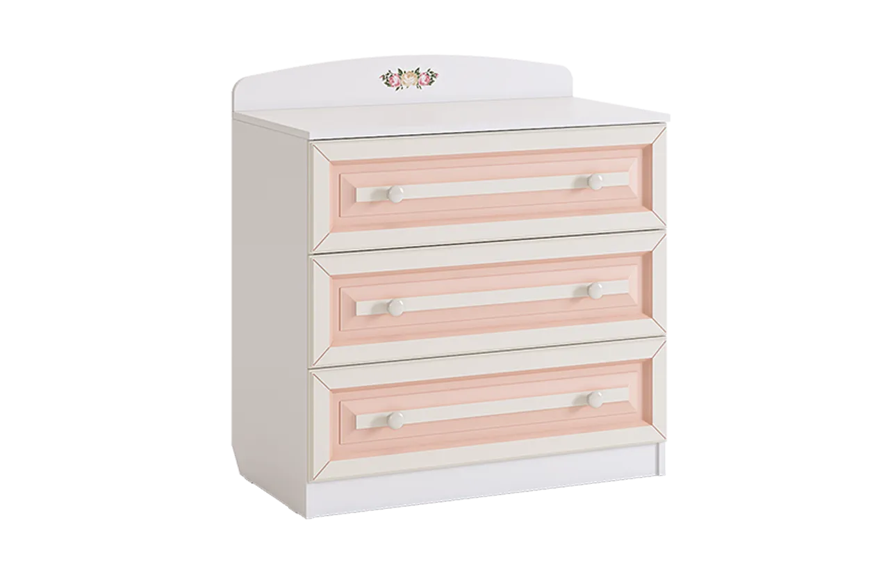 Алиса Комод (белый/крем)