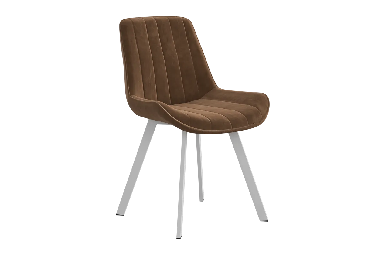 Стул Лари Т2 (беж (велюр)/белый)